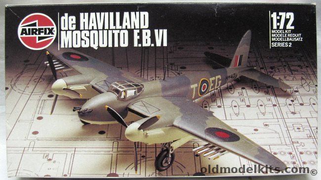Airfix 1/72 De Havilland Mosquito F.B.VI - RAF, 02001 plastic model kit